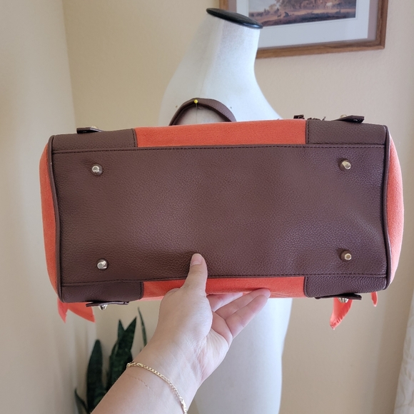 Y2K Juicy Couture Velour Daydreamer Malibu Palm Tree Bag in Orange/Brown RARE - Picture 6 of 9